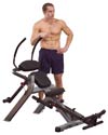 Body Solid GAB300, Тренажёр для мышц брюшного пресса на свободных весах, серия Single Stations