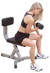 Body Solid GST20, Скамья-стул для работы с гантелями, серия Utility Benches