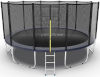 EVO Jump Батут 16 футов с внешней сеткой и лестницей (синий), External 16ft Blue