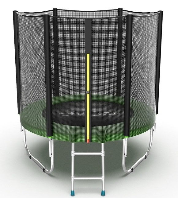 EVO Jump Батут 6 футов с внешней сеткой и лестницей (зелёный), External 6ft Green EVO Jump Батут 6 футов с внешней сеткой и лестницей (зелёный), External 6ft Green