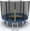 EVO Jump Батут 8 футов с внешней сеткой и лестницей (синий), External 8ft Blue