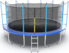 EVO Jump Батут 16 футов с внутренней сеткой и лестницей (синий), Internal 16ft Blue