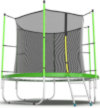 EVO Jump Батут 8 футов с внутренней сеткой и лестницей (зелёный), Internal 8ft Green