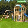 Jungle Gym Детский игровой комплекс Jungle Barn + Swing Module Xtra