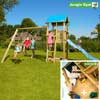 Jungle Gym Детский игровой комплекс Jungle Castle + Swing Module Xtra + Rock Module
