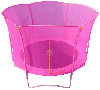 Kogee Tramps Батут Lily Tramps 10 футов (3.0 м) с защитной сетью розовый, TC-10-L3-PNK