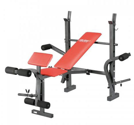 Life Gear 76138 / 76121, Силовая скамья под штангу с керлом для ног Life Gear 76138 / 76121, Силовая скамья под штангу с керлом для ног