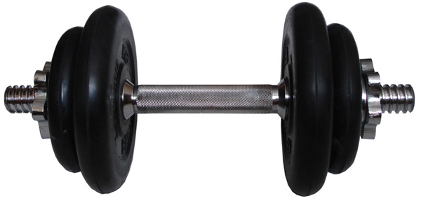 MB Barbell Гантель разборная обрезиненная 9 кг (диски серии MB Barbell Гантель разборная обрезиненная 9 кг (диски серии